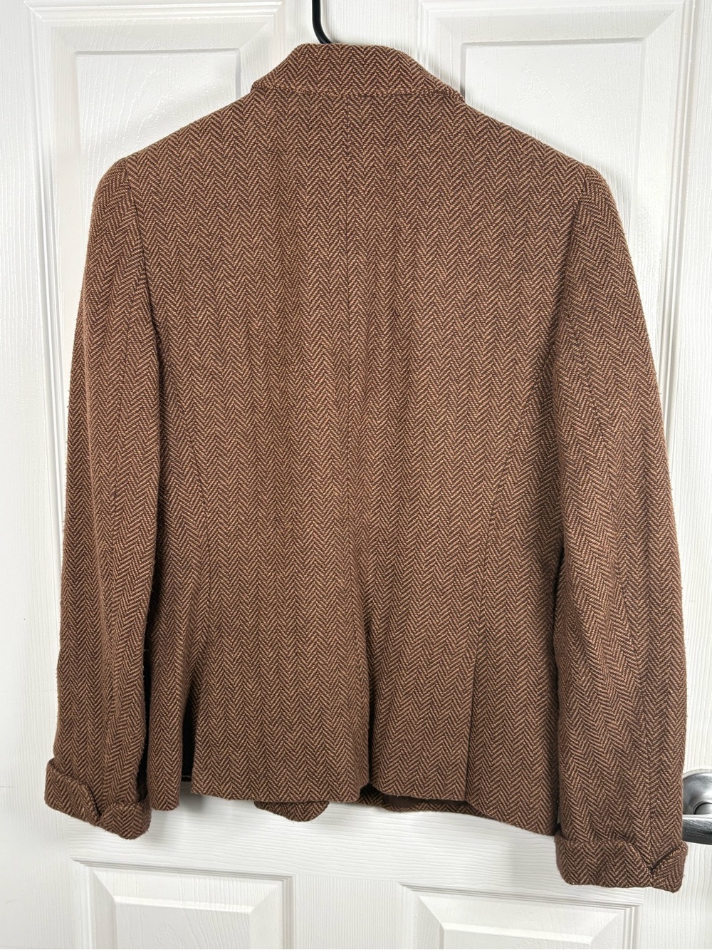 Ralph Lauren Brown Textured Tweed Blazer - Picture 3 of 10